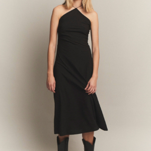 Valerie halter long dress black Designers Remix